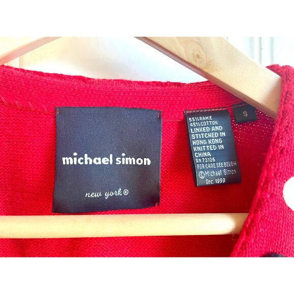 Michael Simon New York Vintage 1999 Holiday Reindeer Vest Women’s Small - Picture 3 of 5